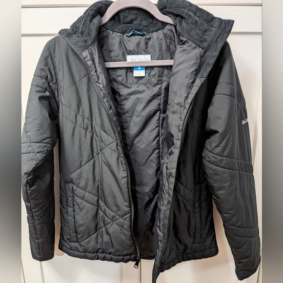 COLUMBIA, Full Zip, Quilted Jacket, Black, Size Medium, GUC - Picture 4 of 8